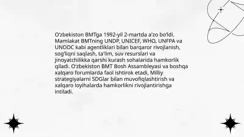 Oʻzbekiston va jahon hamjamiyati 4