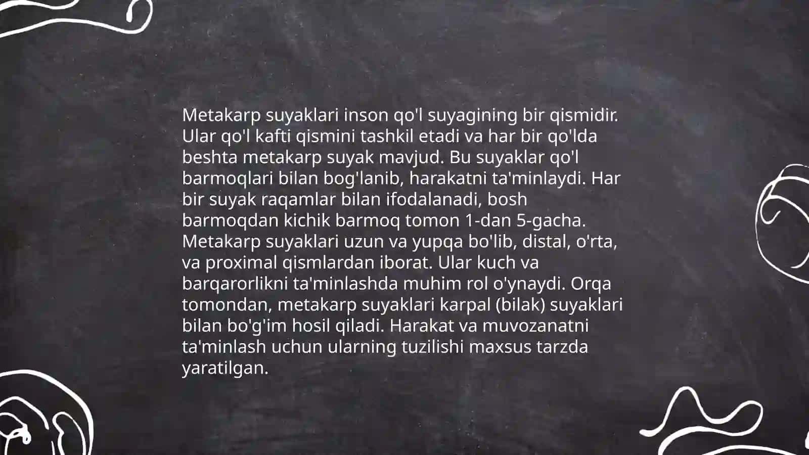 Qo'l panja suyaklari anatomiyasi 4