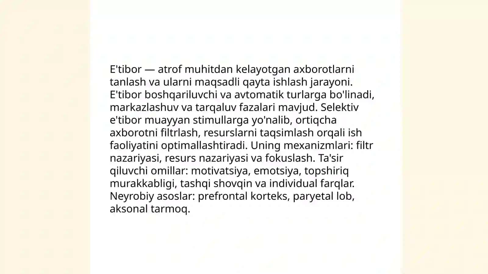 Kongnitiv jarayonlar 4