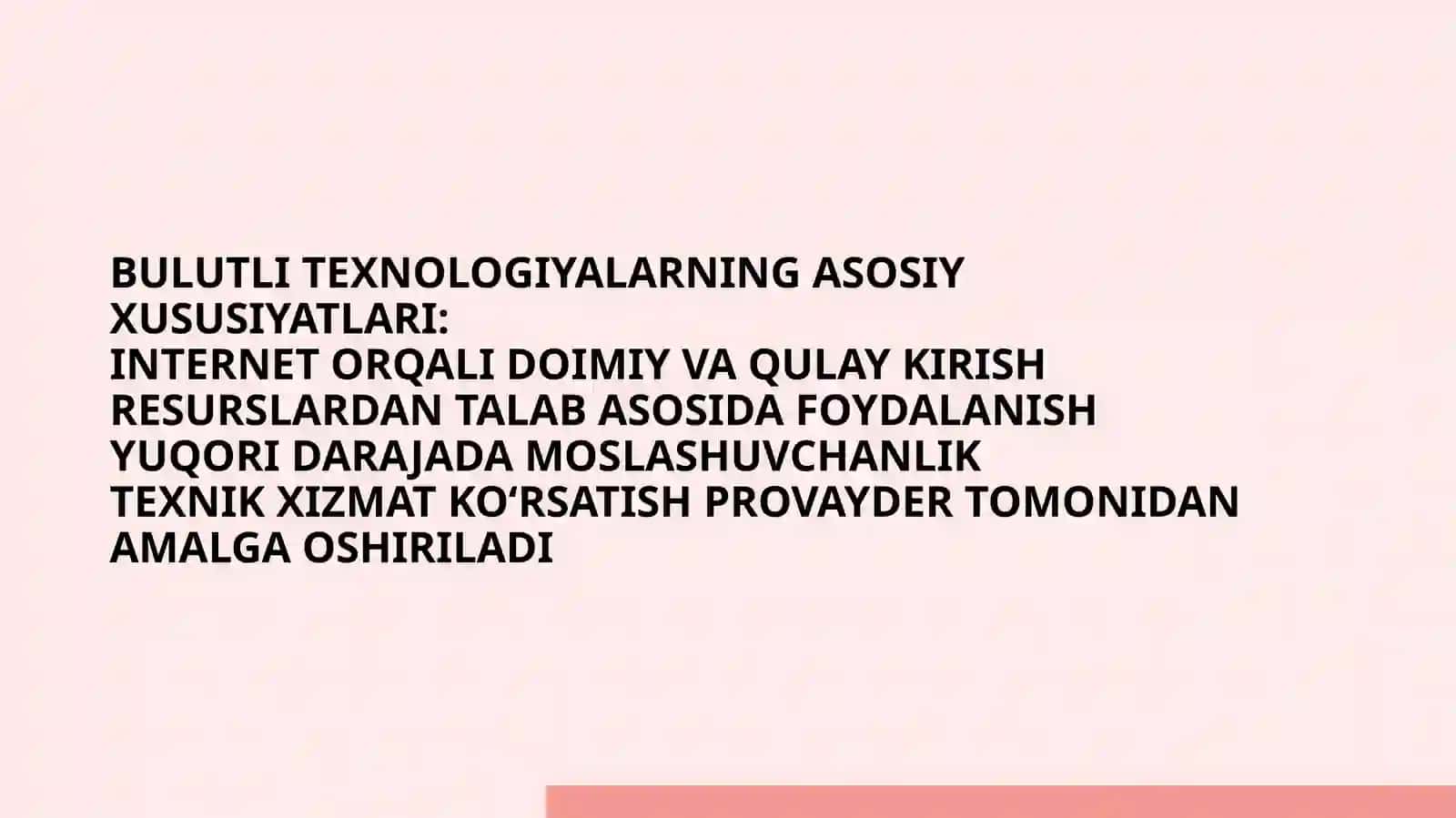 Bulutli texnologiyalardan AT foydalanish texnologiyalari 4