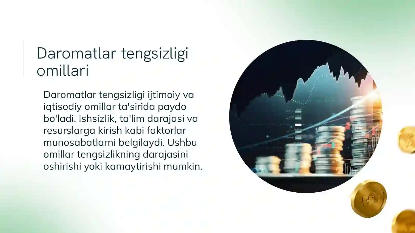 Daromatlar tengsizligi va uning darajasini aniqlash 4