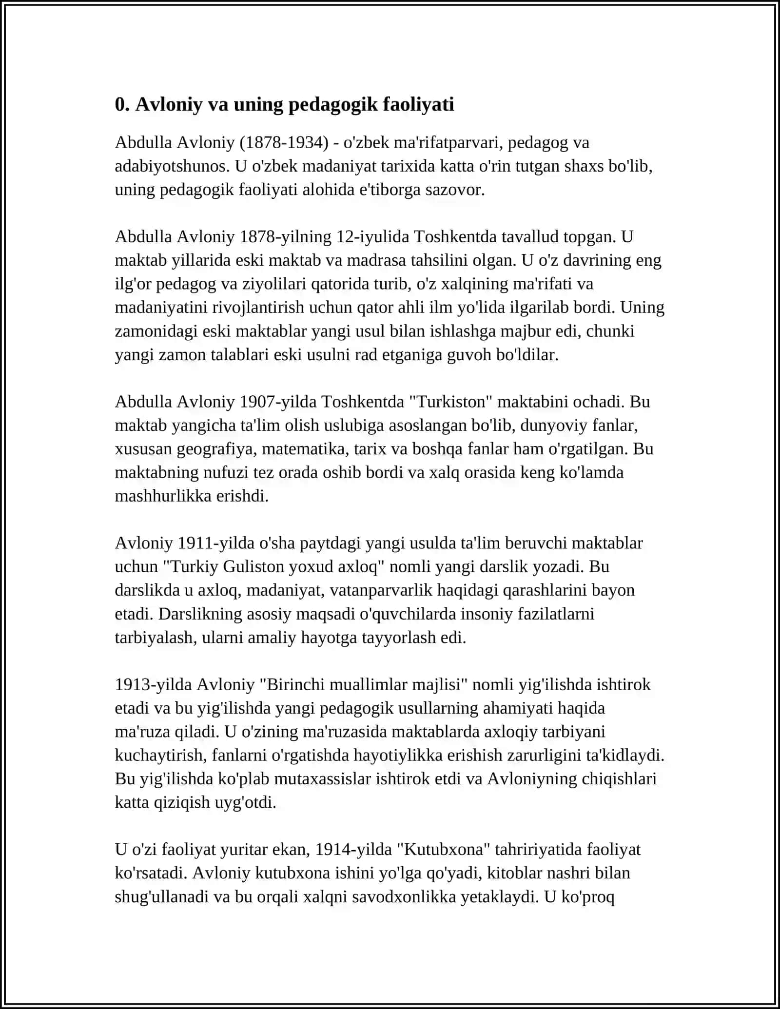MUSTAQIL ISH 4