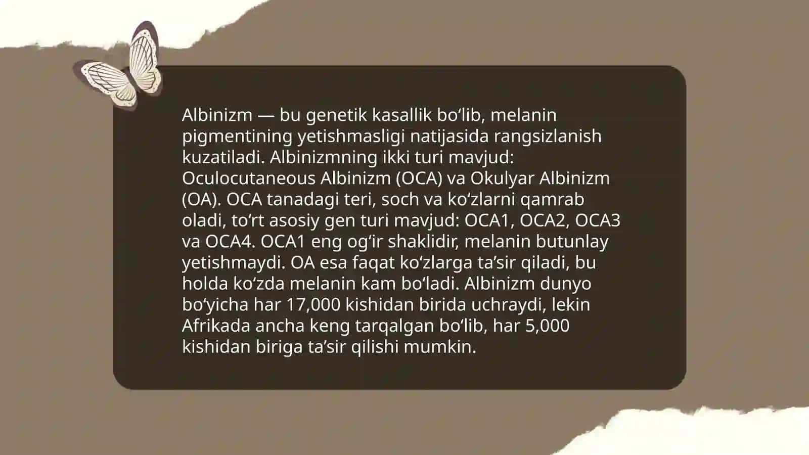 Albinizm kasalligi 4
