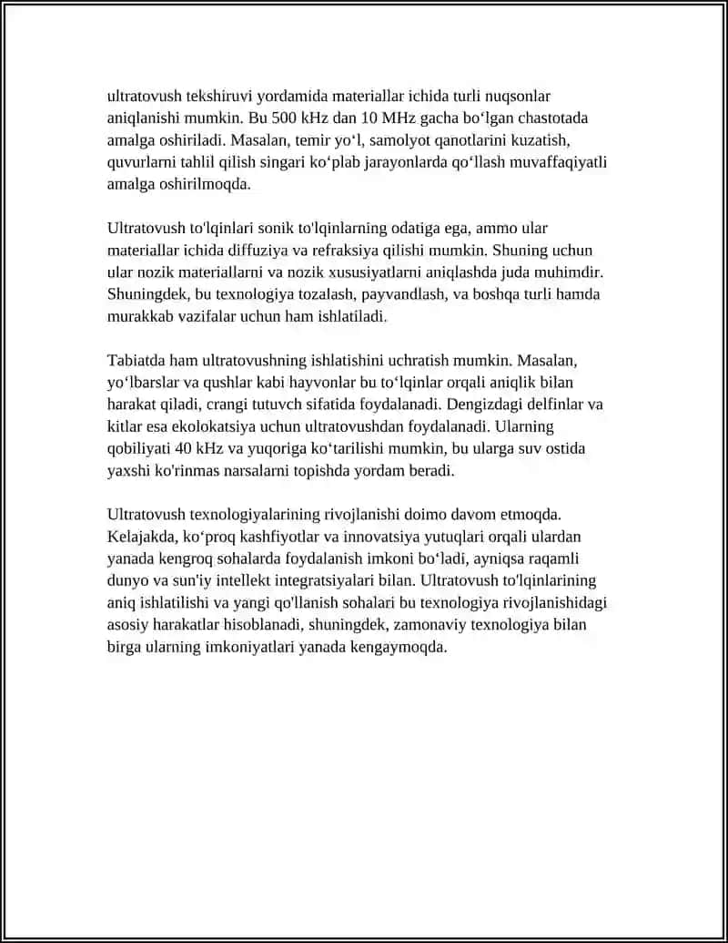 ULTRATOVUSHLAR VA ULARNING QO‘LLANILISHI 4