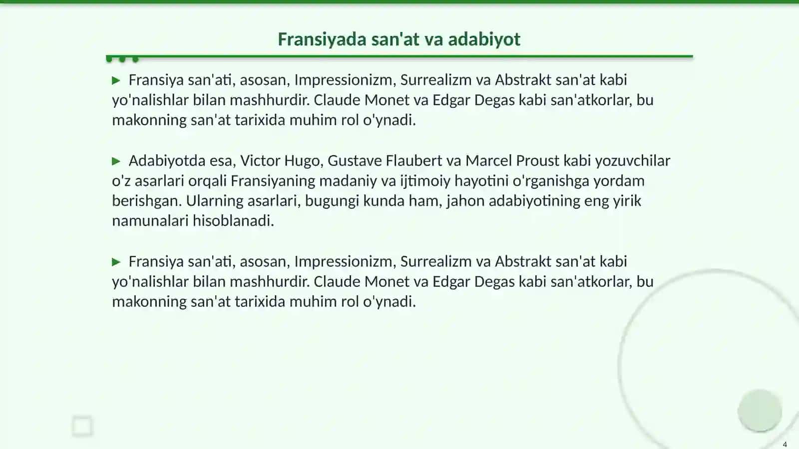 Fransiyani madanyati va iqtisodiyoti 4