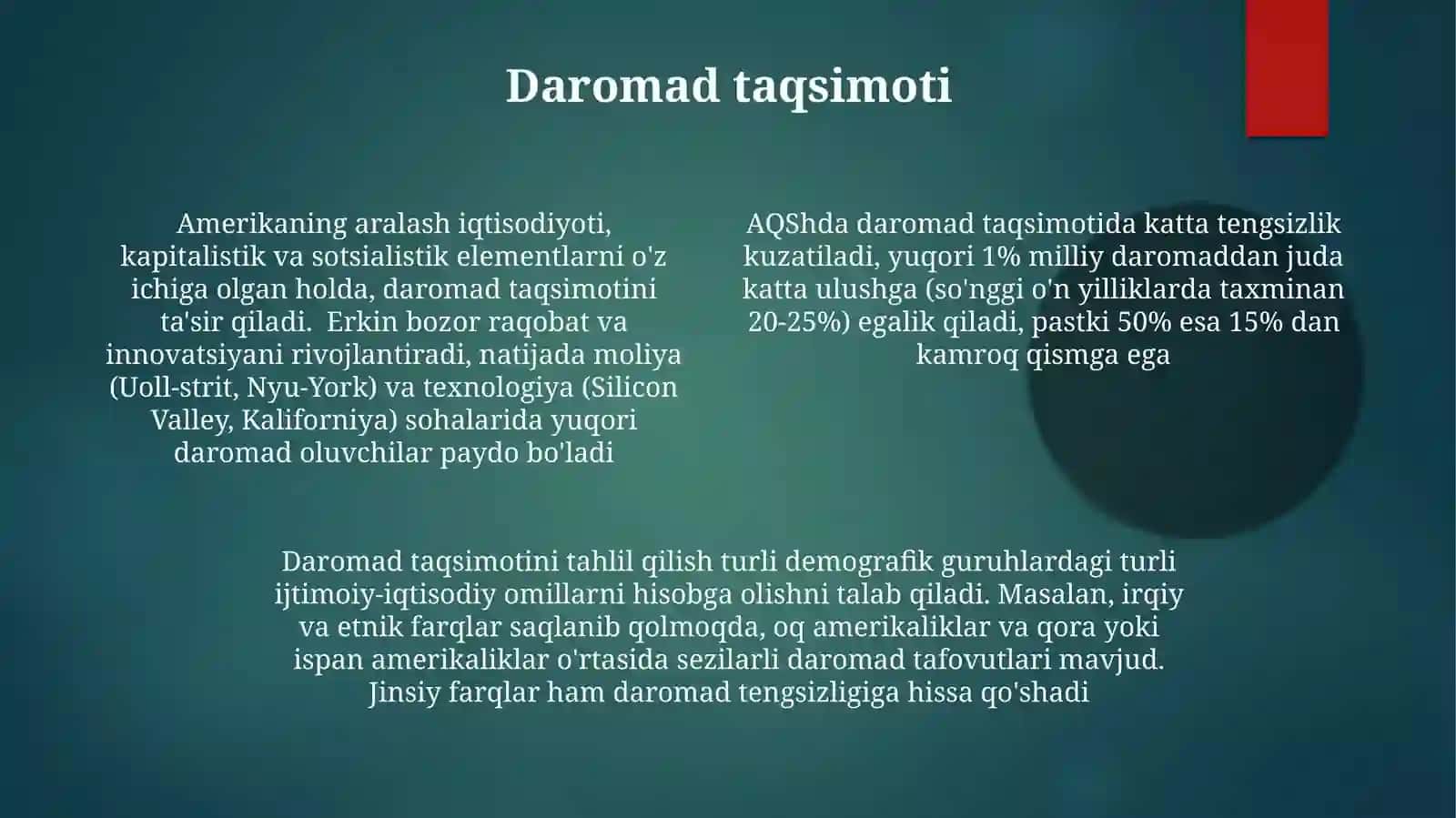 Amerikaning iqtisodiy tizimlari 4