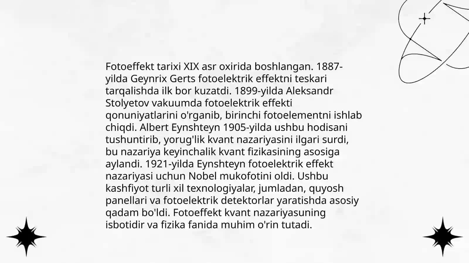 Fotoeffikt hodisasi va qonunlari 4