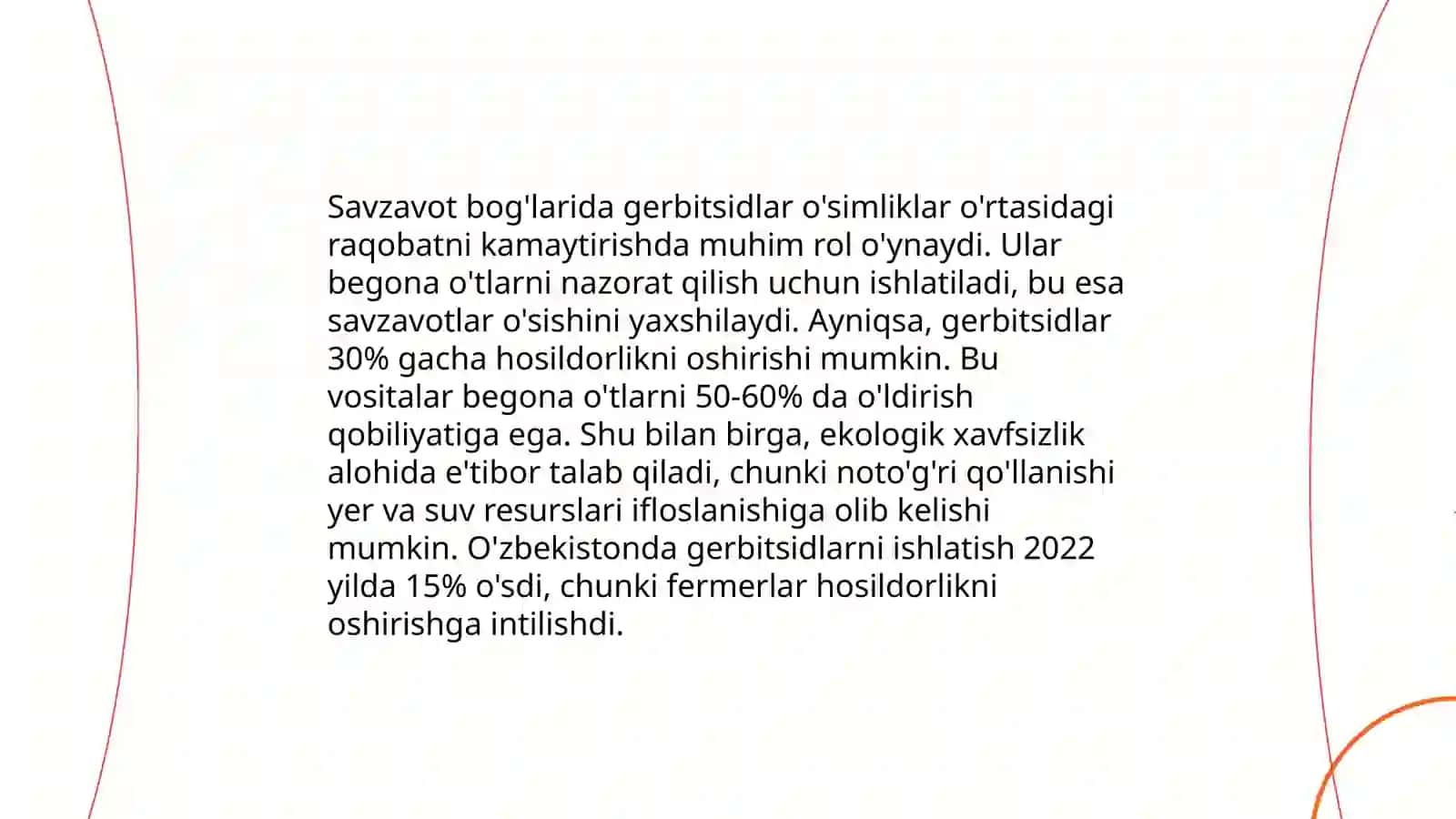 Savzavotlar va meva bogʻlarida qoʻllaniladigan gerbitsidlar 4