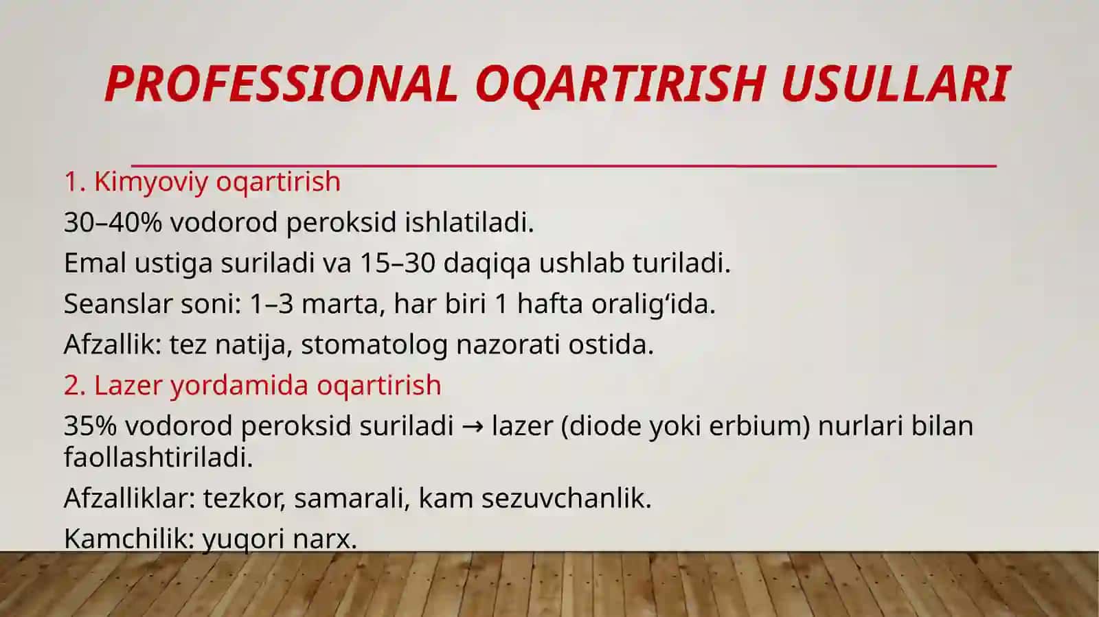 Tishlarni oqartirish 4