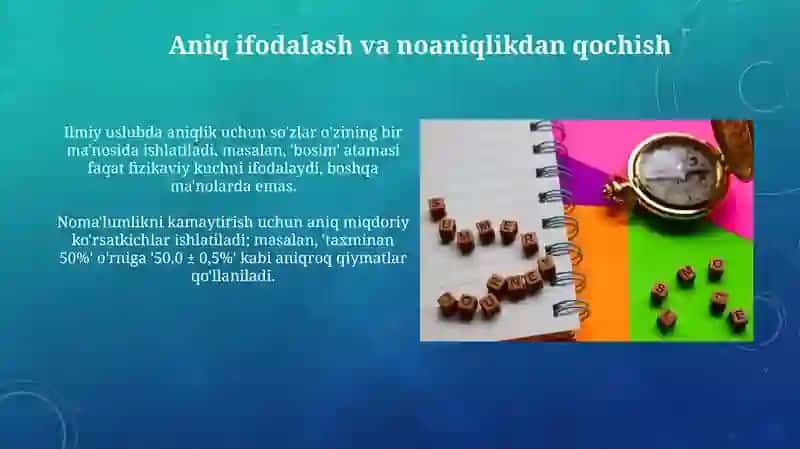Ilmiy uslubning grammatik xususiyatlari 4