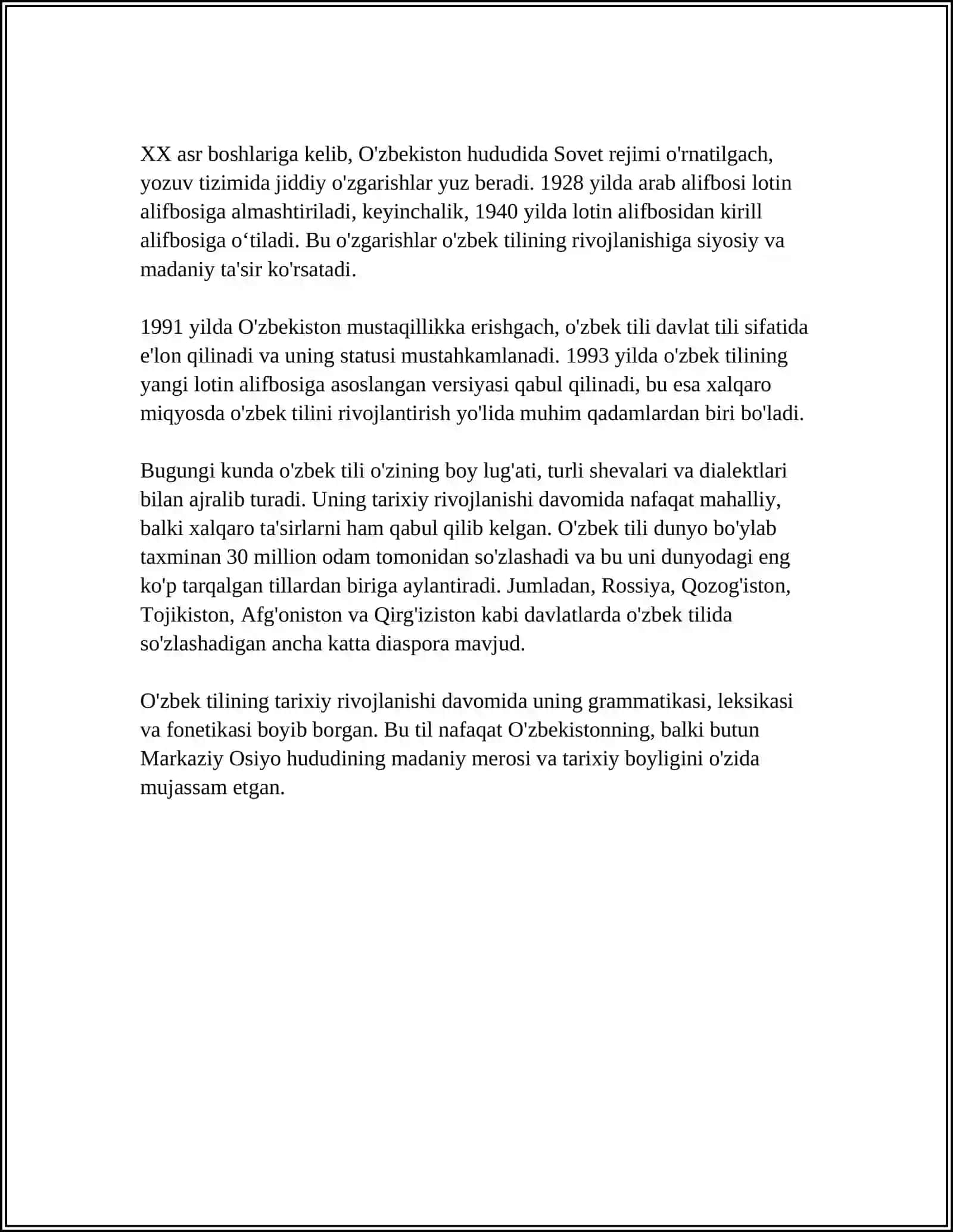 O'zbek Tilshunosligi 4