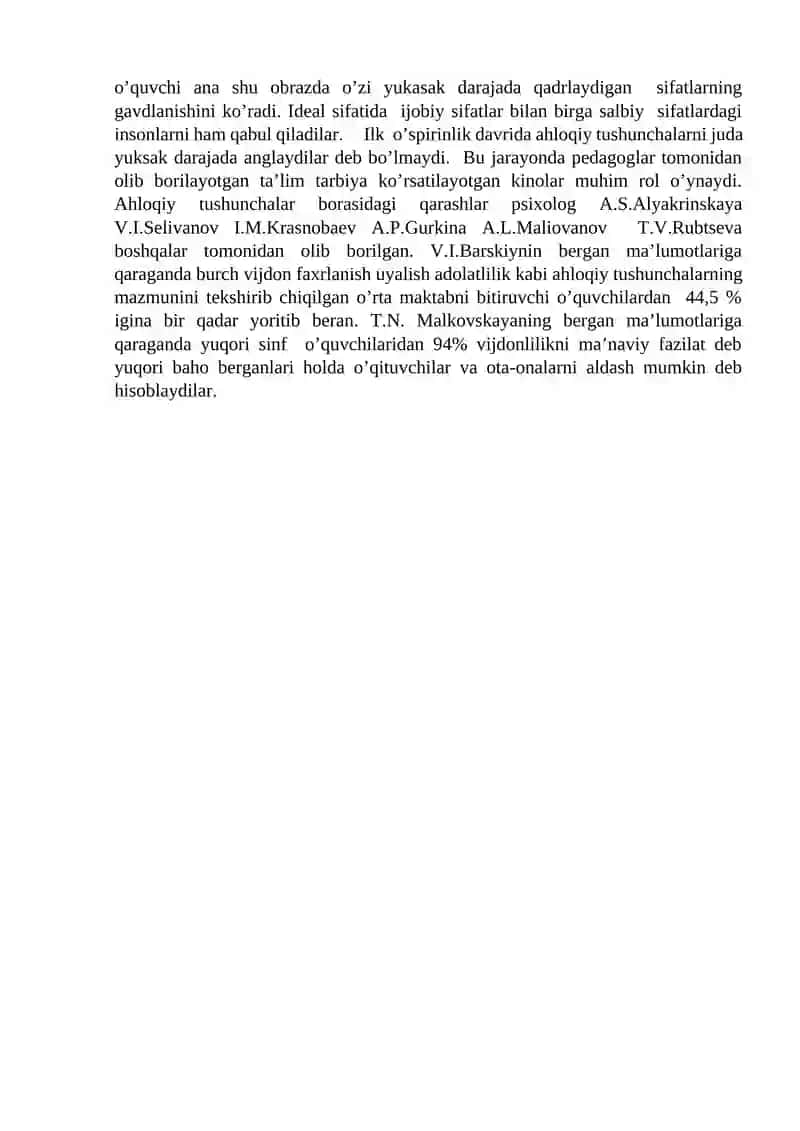 O’spirinlik davri 4