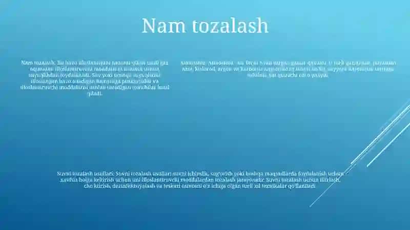 Atmosfera Va SuvniTozalashUsullari 4