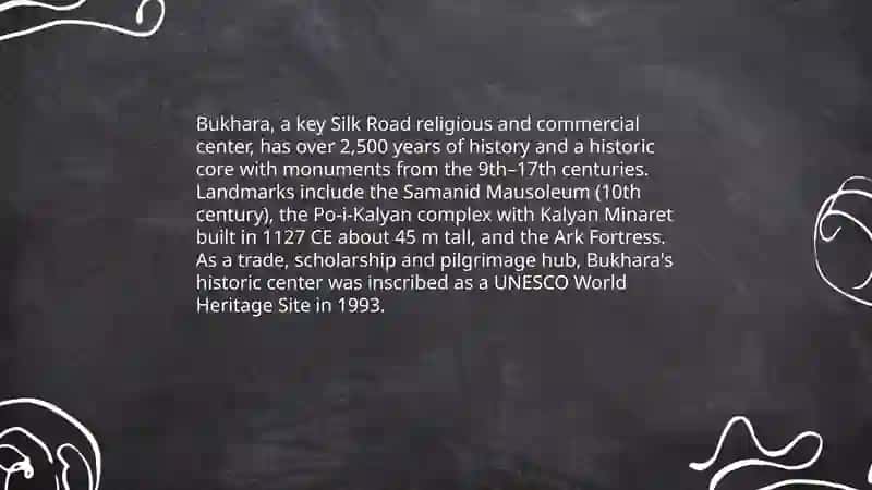 The historical cities of Uzbekistan 4