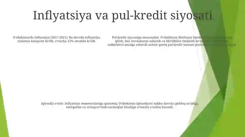 2017-2021 Yillarda OʻZbekistonning Iqtisodiy Taraqiyoti 4