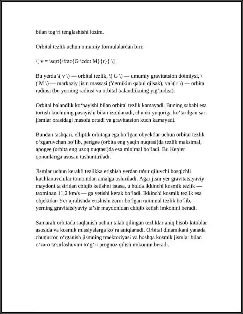 KOSMIK TEZLIKLAR.SUNIIY YOʻLDOSHLAR 4