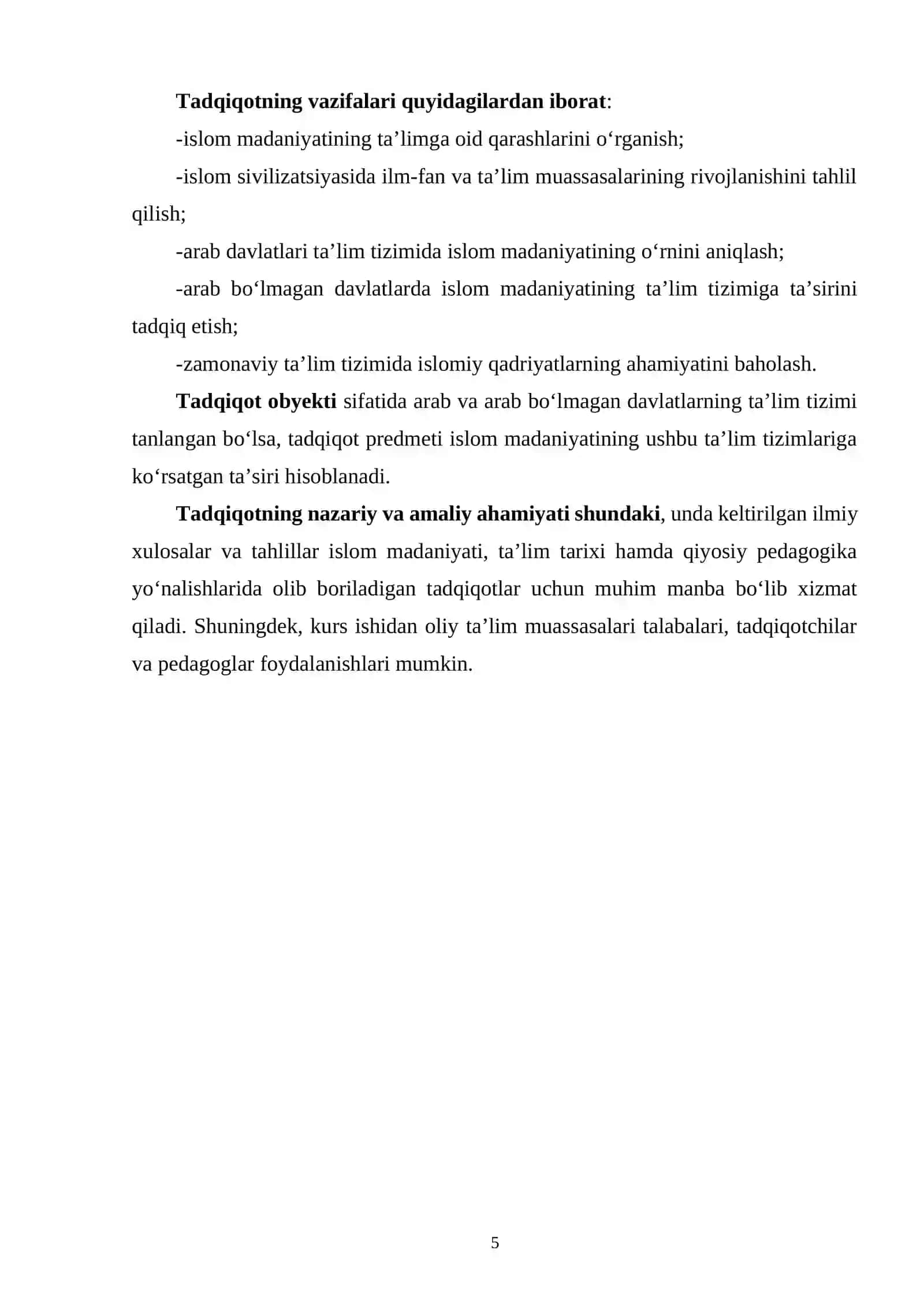 Islom madaniyatining ta'limga oid qarashlari 4