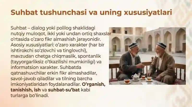 Suhbat va bahslashish madaniyati 4