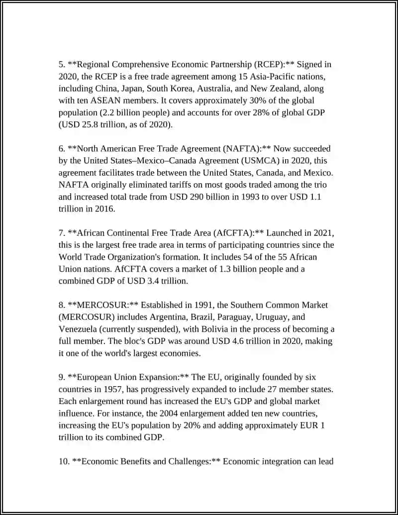 Economic Integration 4