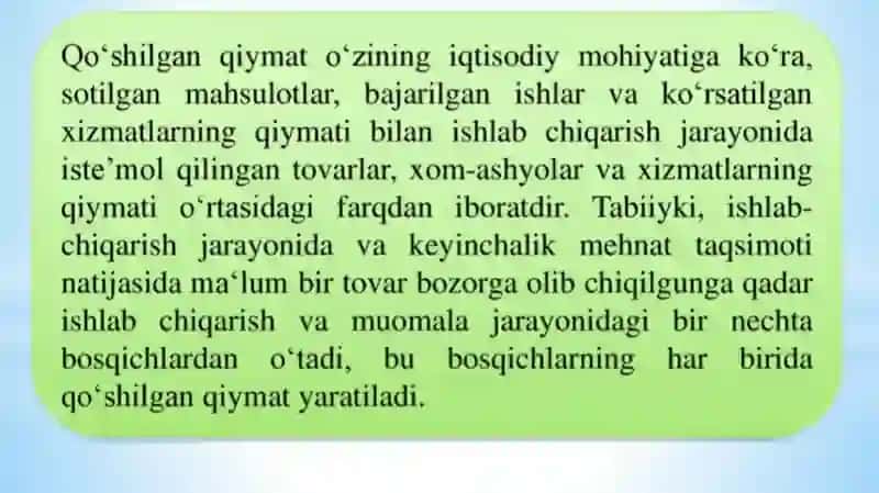 Qo’shilgan qiymat solig’i 4