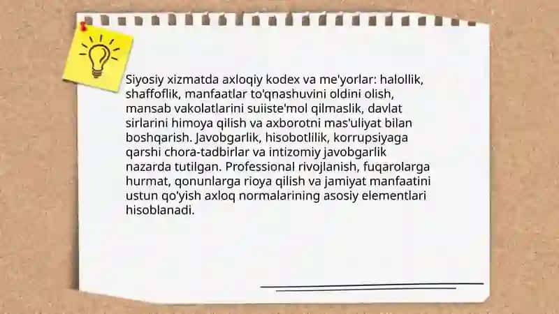Siyosatda professional etika va yangi axloq siyosati 4
