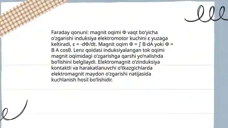 Oʻzinduksiya hodisasi 4