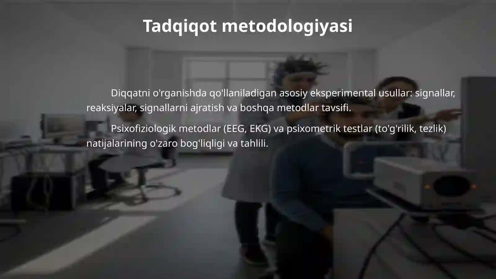 Diqqat kontsentratsiyasini eksprimental  o‘rganish 4