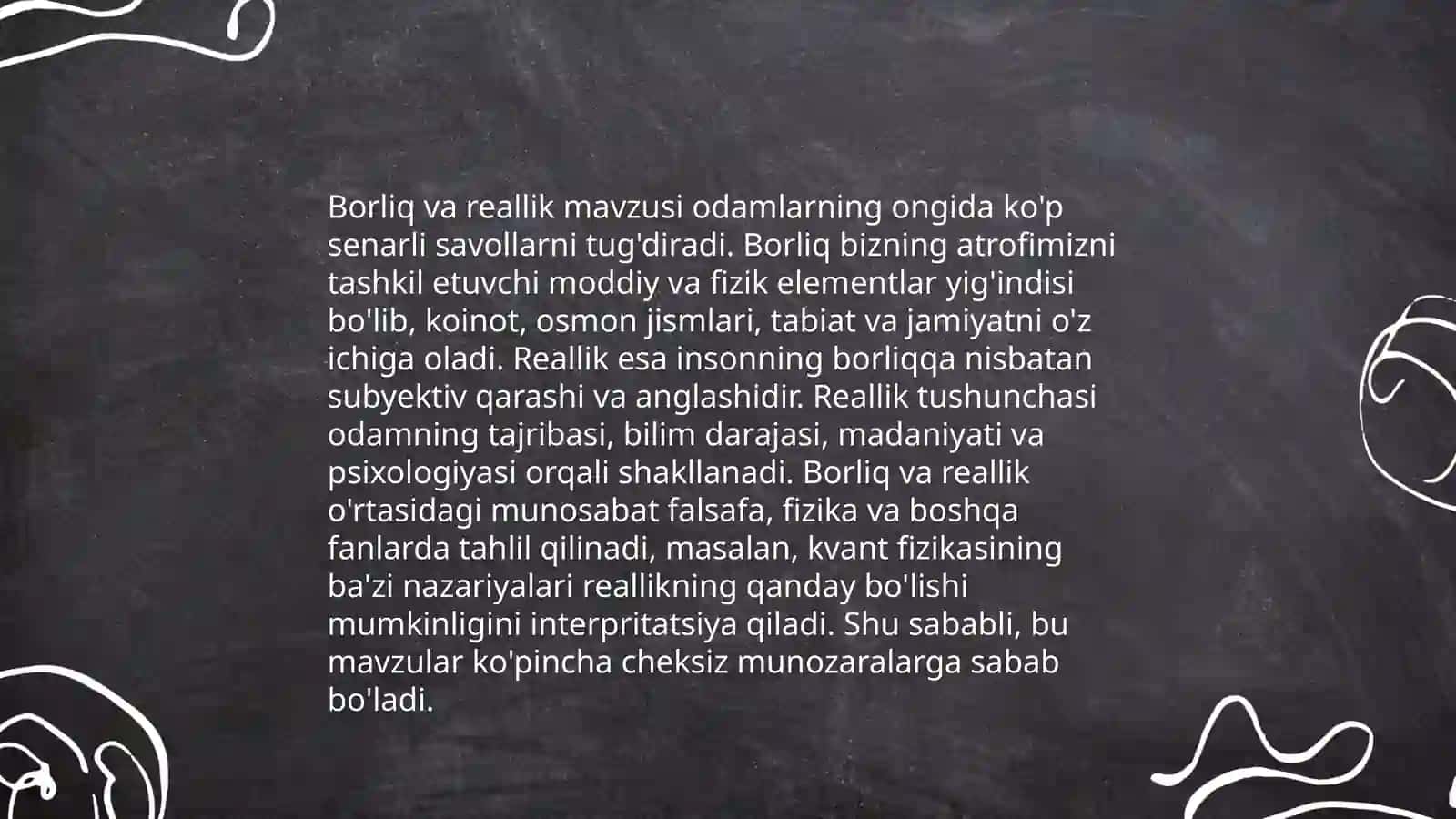 Borliq falsafasi 4