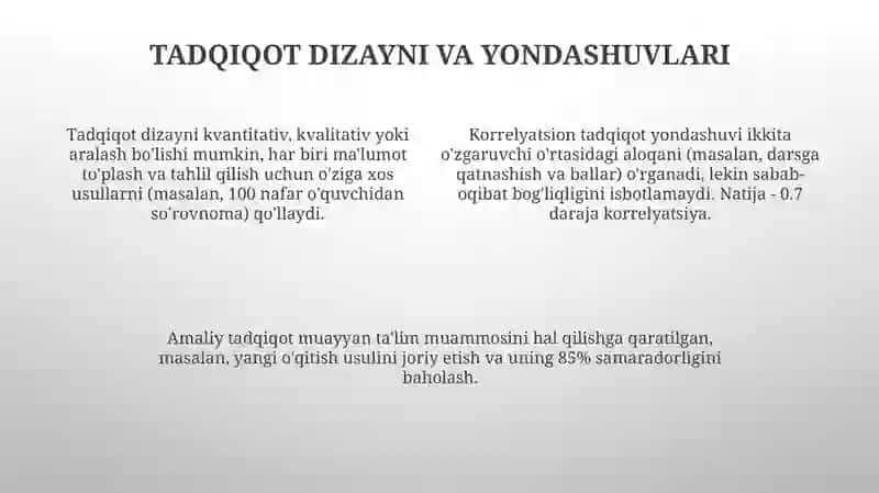 Pedagogikaning ilmiy-tadqiqot metodlari 4