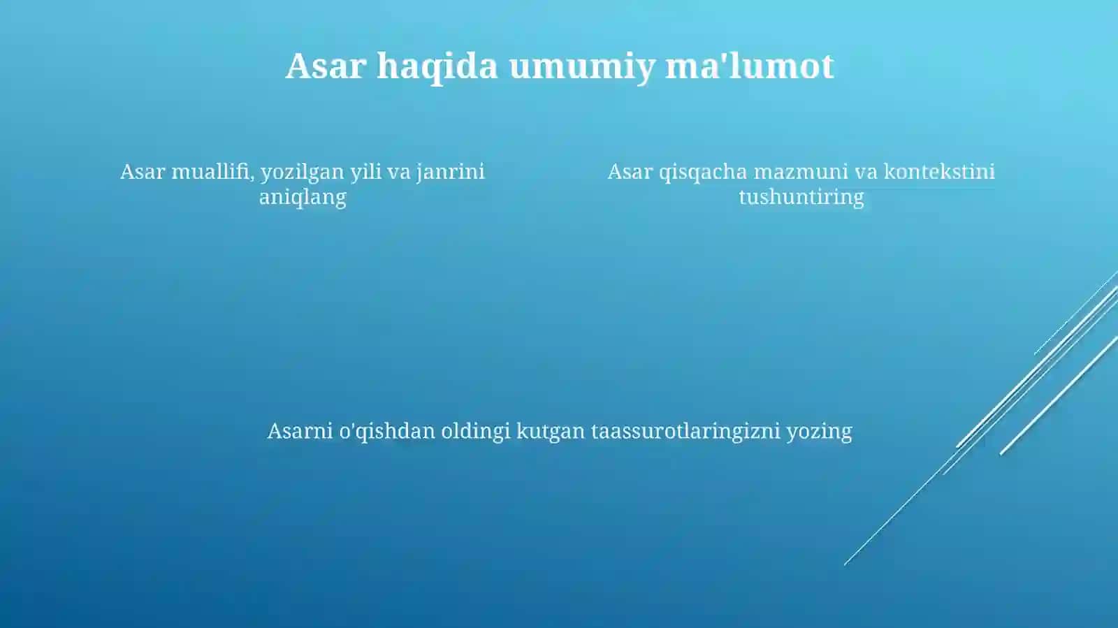 Ixtiyoriy badiiy asar mutolaasi 4