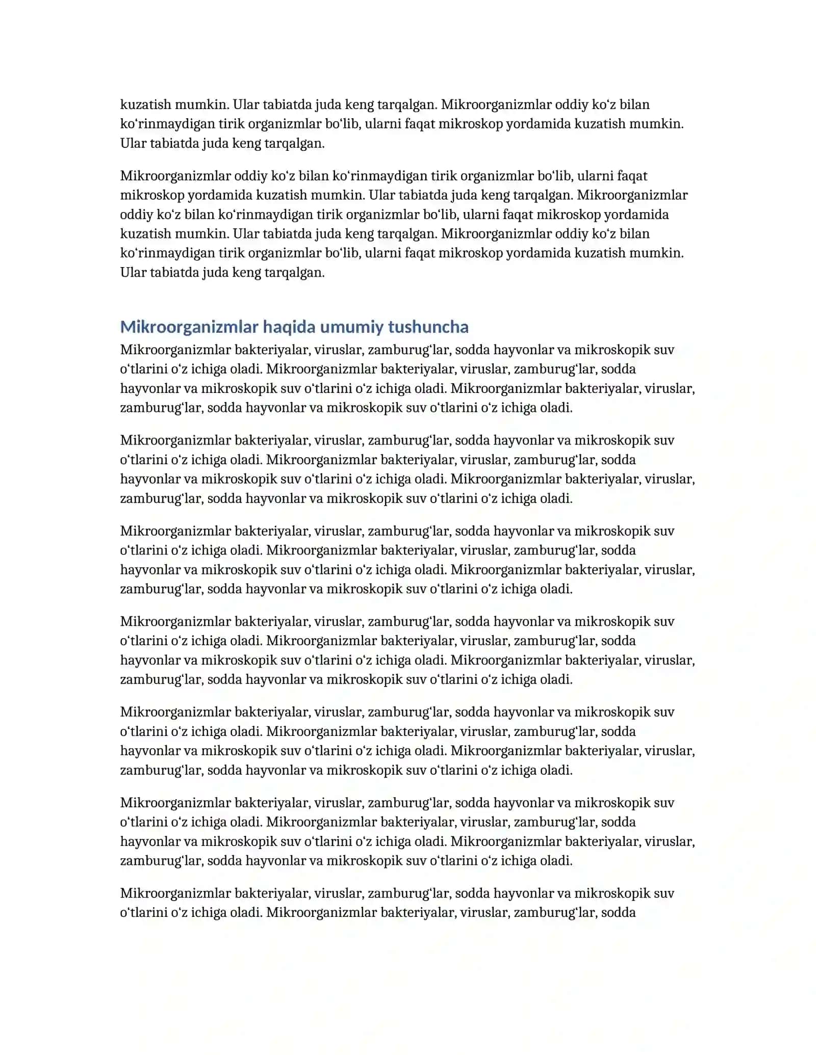 SUV KIMYOSI VA MIKROBIOLOGIYA 4