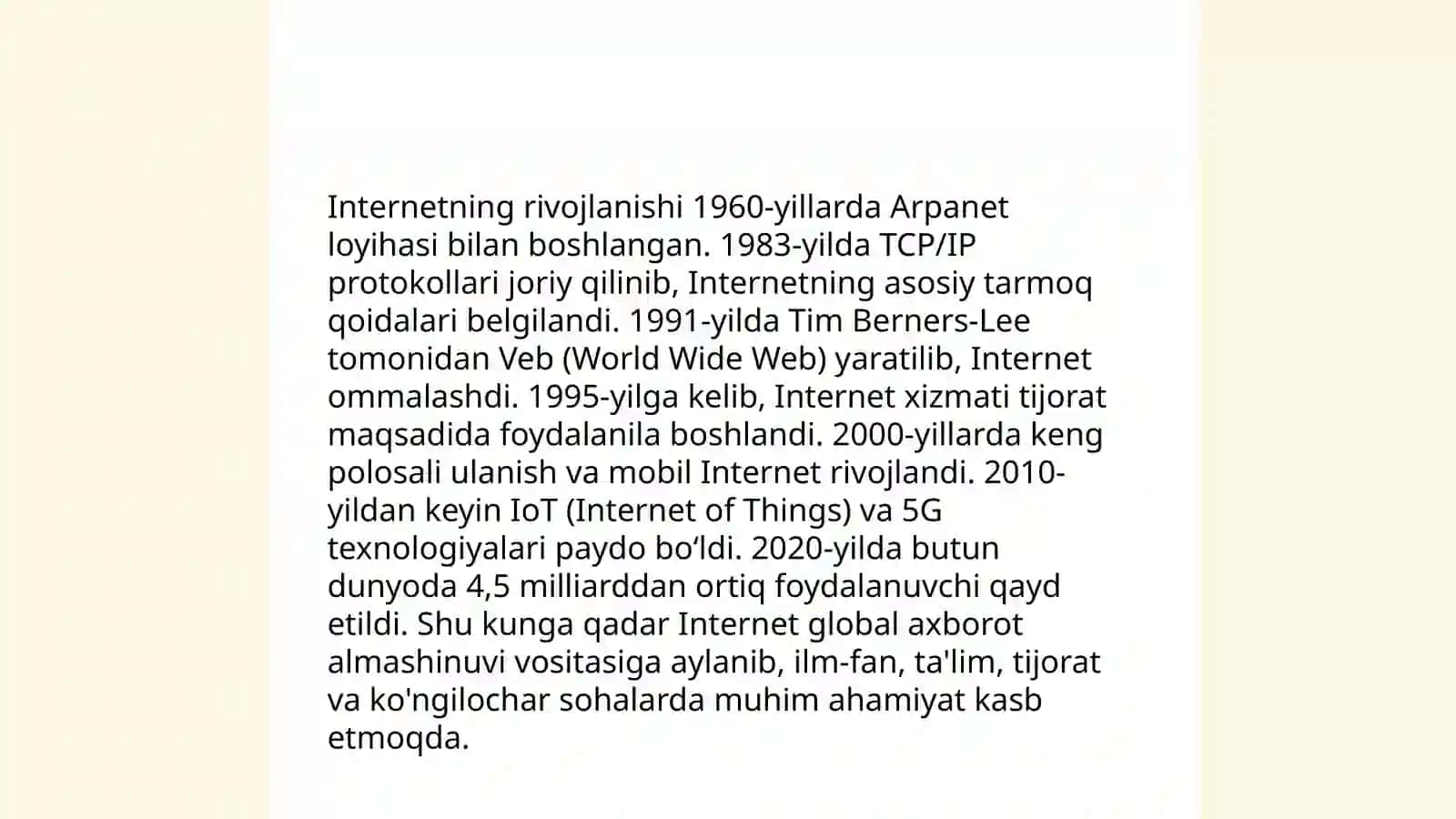 Internetning zamonaviy xizmatlari 4