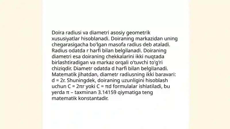 Jismlarning aylana boʻylab harakati 4