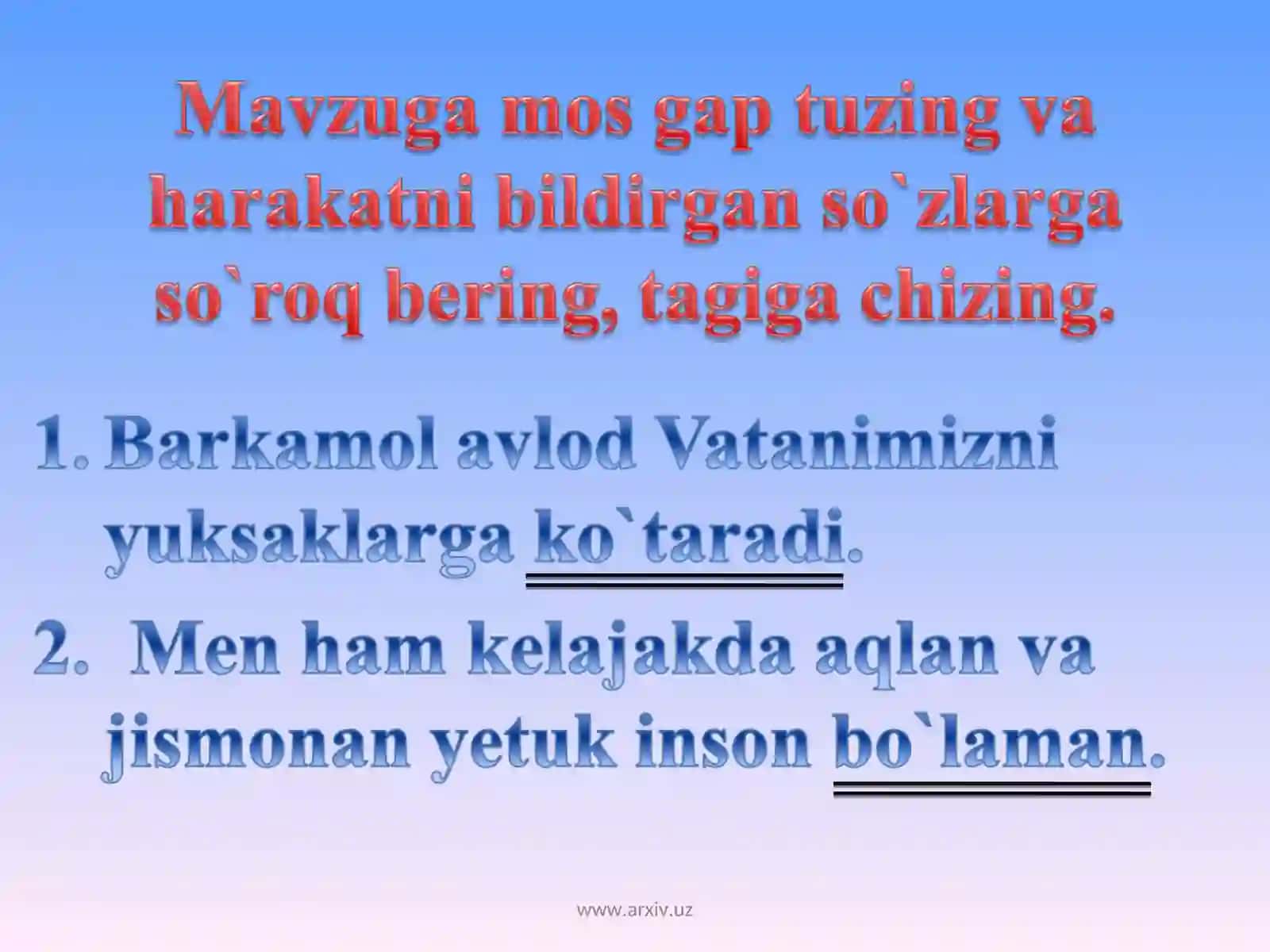2-sinfona tilimavzu:8-mart - onajonlar bayrami 4