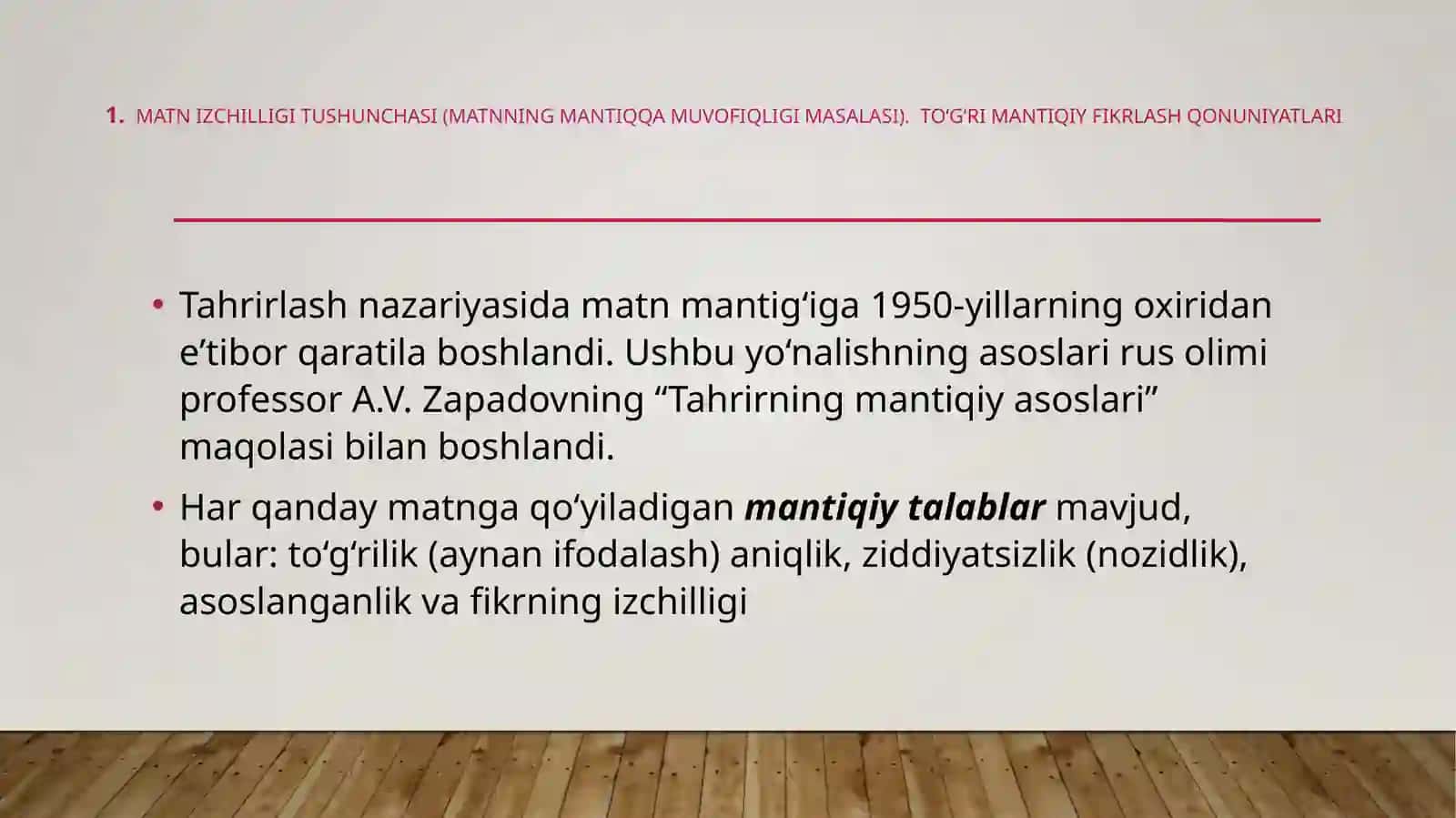 Matnni tahrirlashning mantiqiy asoslari 4