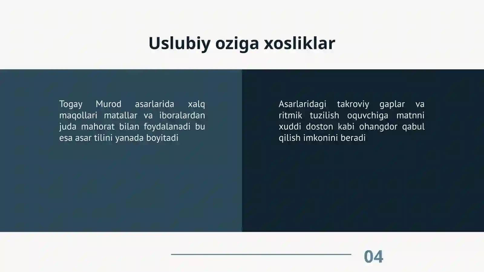 Togay Murod hayoti va ijodiy merosi tahlili 4