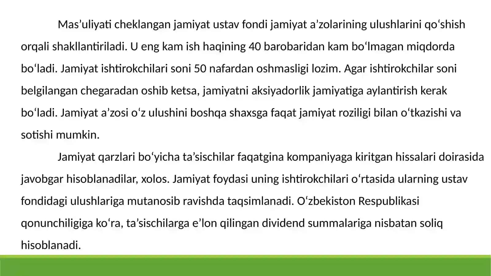Mas’uliyati Cheklangan Jamiyat 4