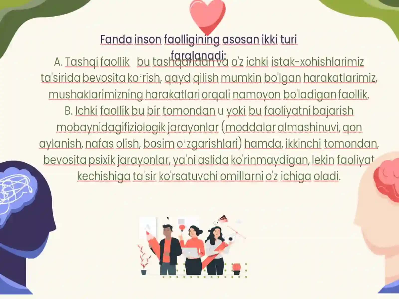 psixologiya fani boʻyicha slayd 4