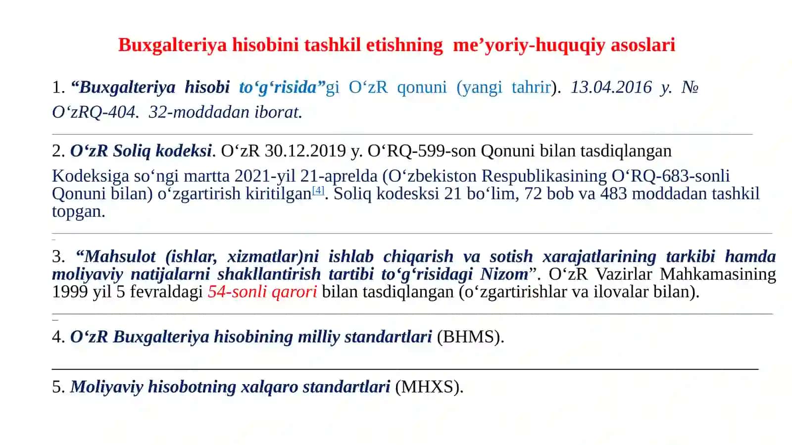 Xo‘jalik hisobi fan sifati 4