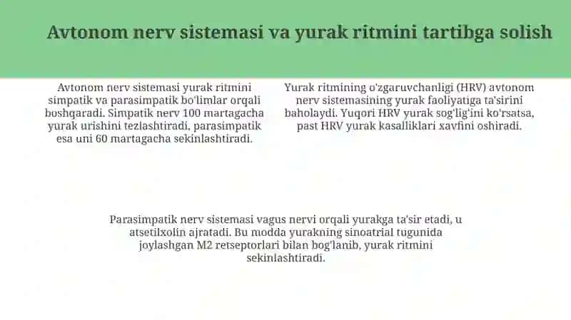 Yurak Faoliyatini Tartibga Solish 4