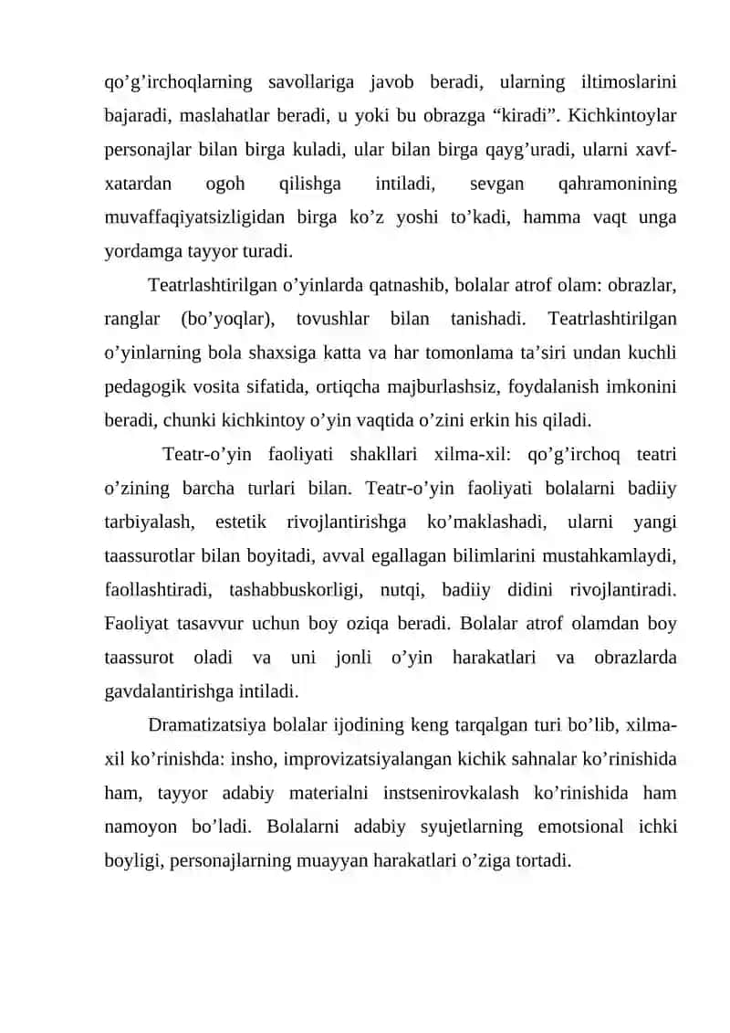 Teatr - Saxnalashtirish Faoliyati 4