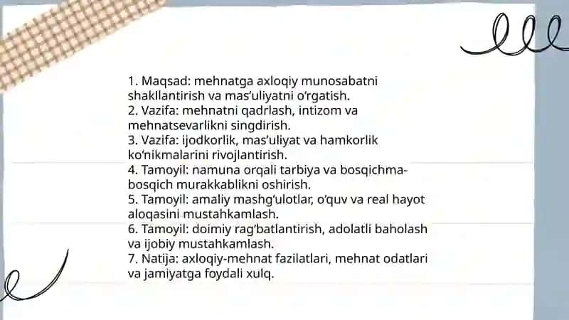 Mehnat Tarbiyasi 4