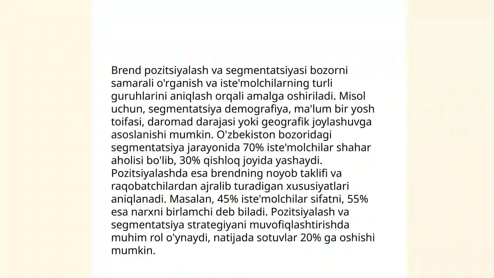 Brendni shakllantirish va uning ahamiyati 4