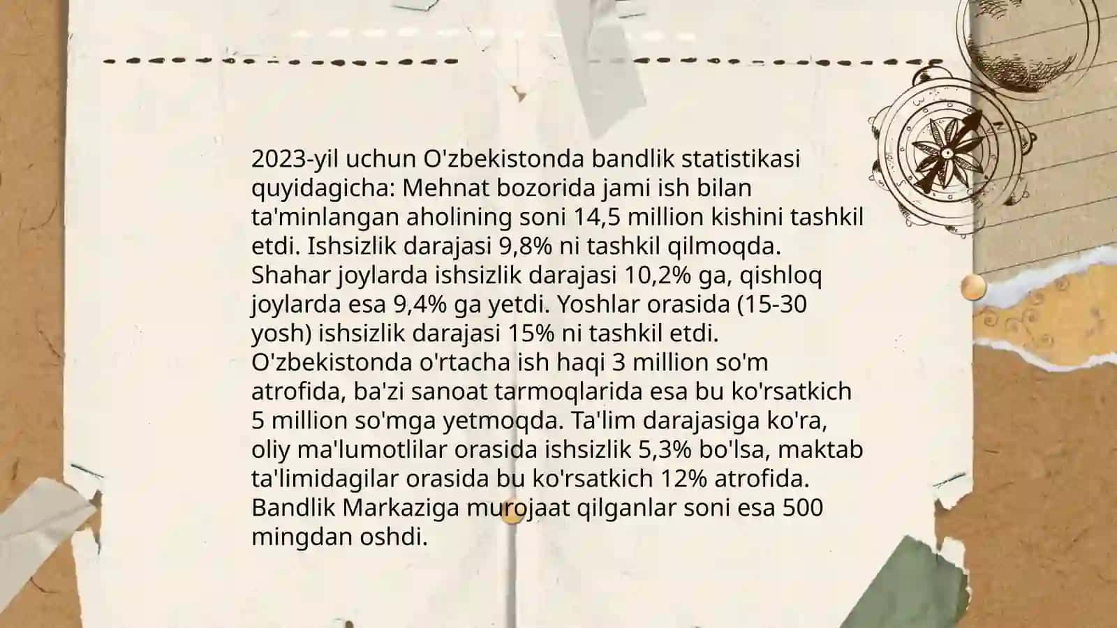 Ishchi kuchi,uning bandligi va ishsizlik 4