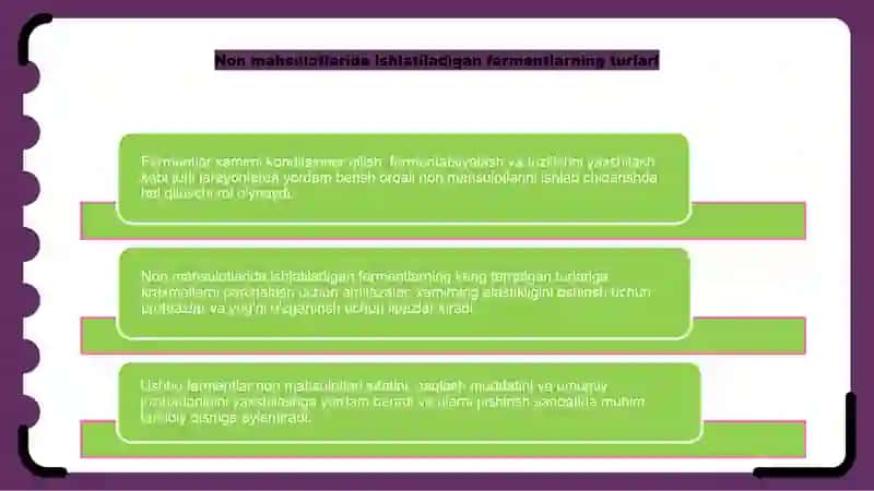 Fermentlar bilan Nonmahsulotlari ishlab chiqarish 4