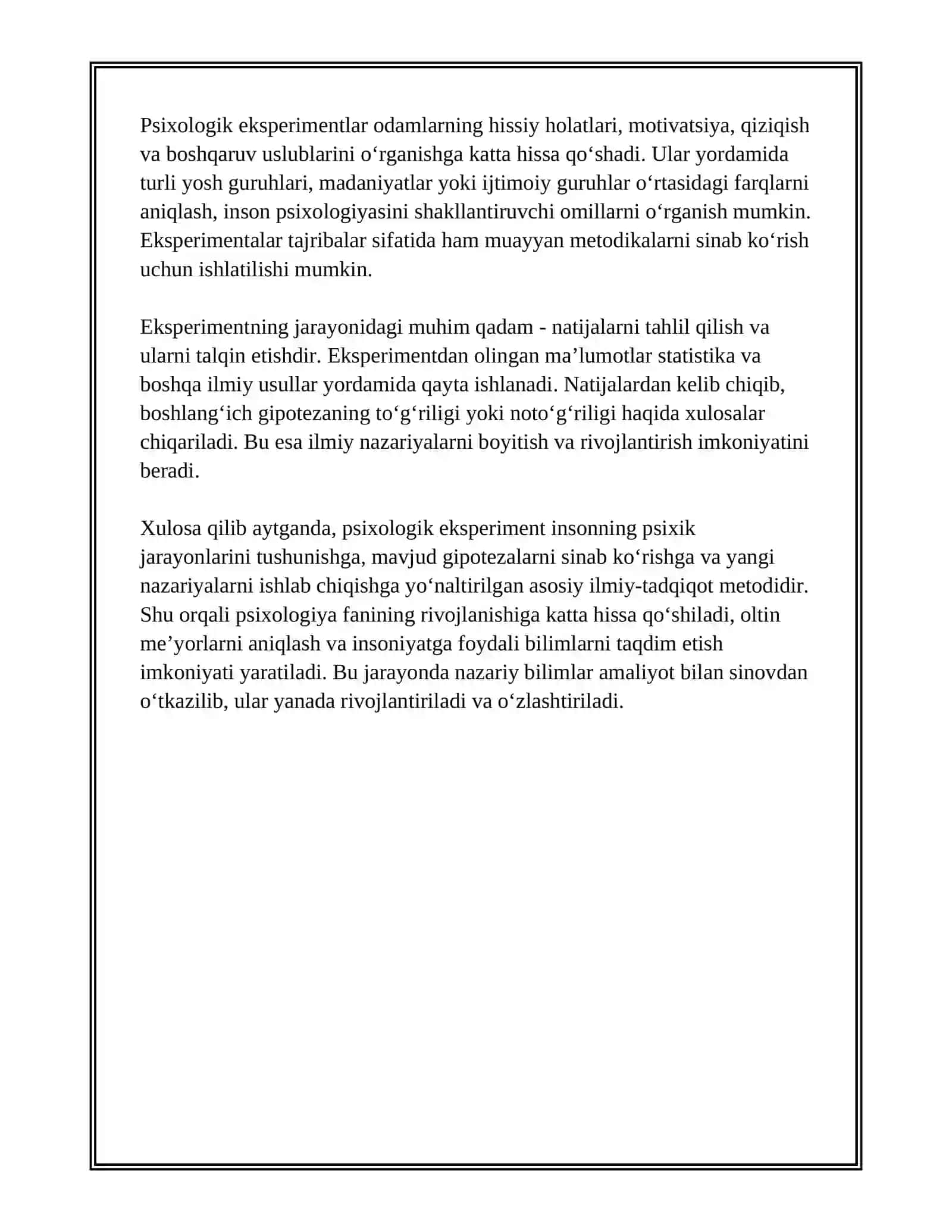 PSIXOLOGIK EKSPERIMENTNING ASOSLARI 4
