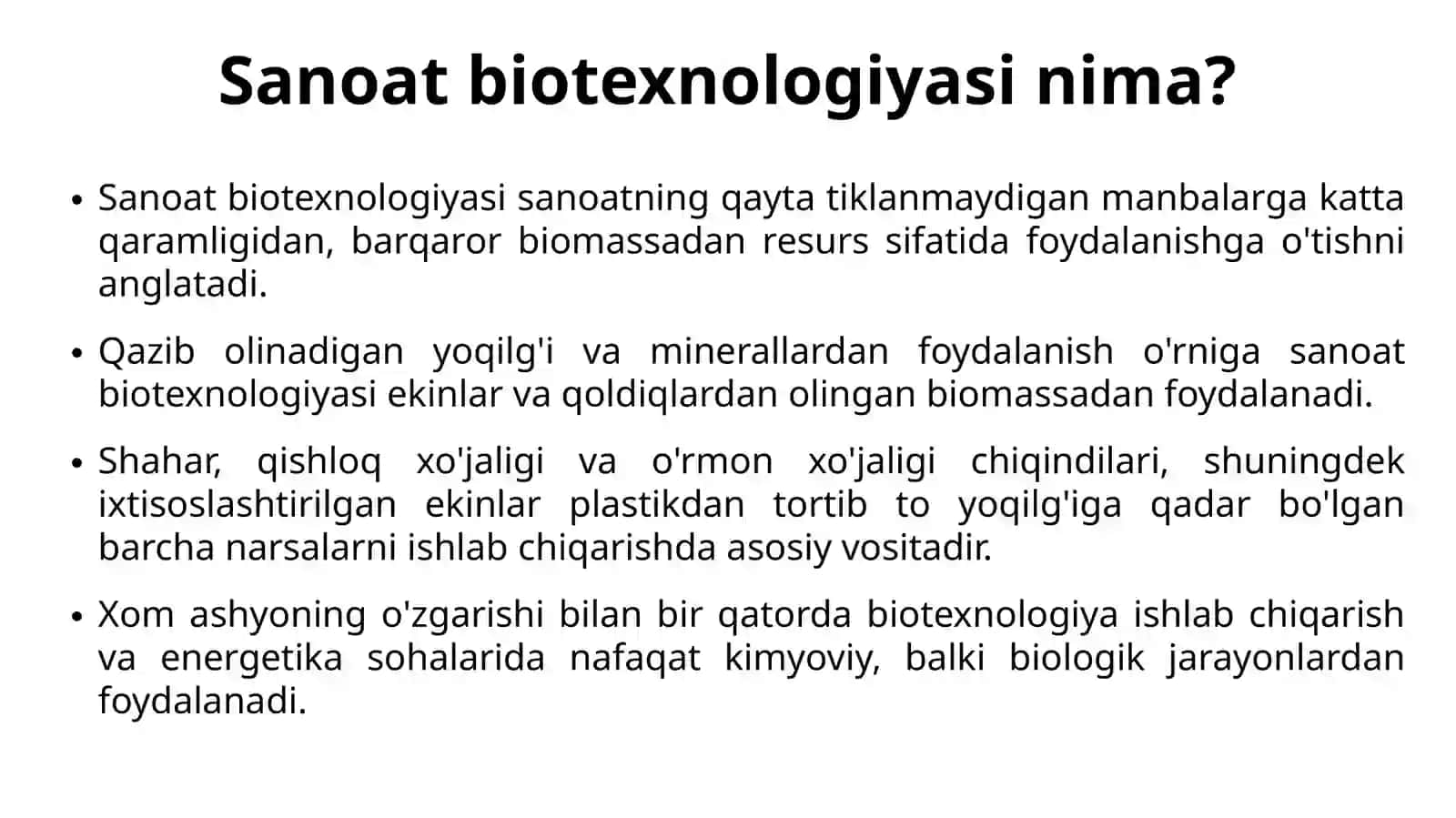 Sanoat biotexnologiyasi 4