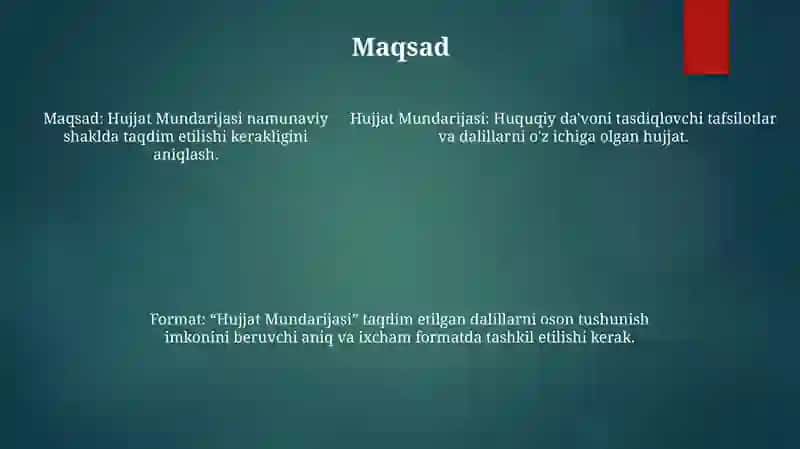 Hujjat Mundarijosi 4