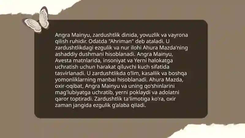 "Avesto" asotirlari (mifalogiya) 4