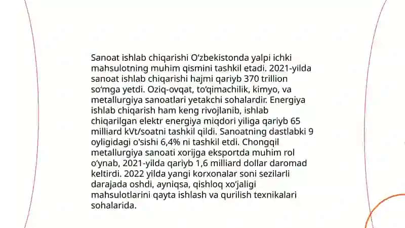 Sanoat statistikasi 4